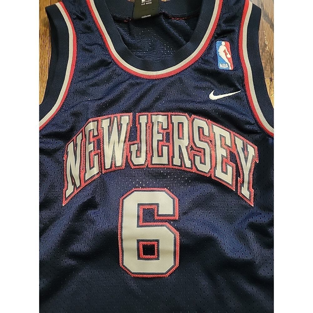 Nike Kenyon Martin New Jersey Nets Jersey NBA Basketball Youth Small Boys Kids - Picture 3 of 10